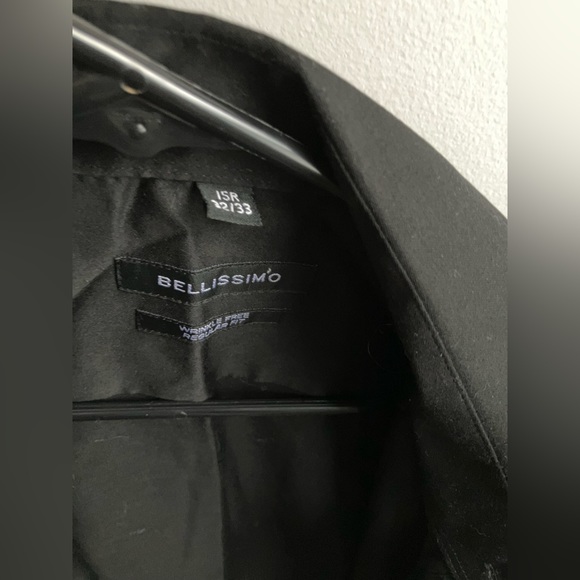 Long sleeve button down black casual dress shirt - Picture 2 of 2